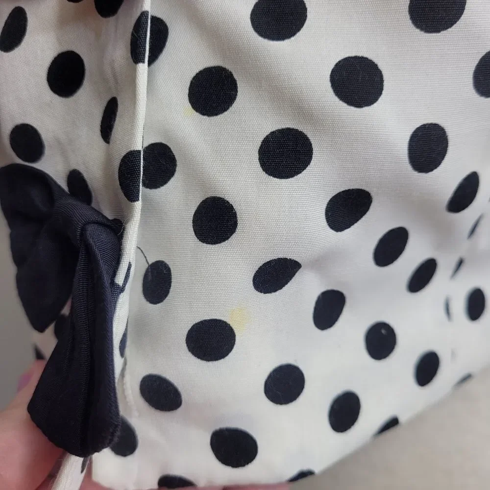 VINTAGE 80s set polka-dot high waist shorts and crop top S - Picture 3 of 15